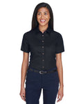 Camisa de sarga de manga corta Easy Blend™ para mujer con quitamanchas
