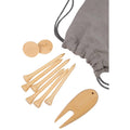 Bamboo Golf Tee Set with Recycled Pouch