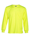 Unisex Microfiber Polyester Long Sleeve T-Shirt