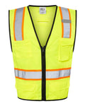 Unisex 6 Pocket Contrast Class 2 Vest