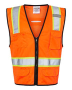 Unisex 6 Pocket Contrast Class 2 Vest