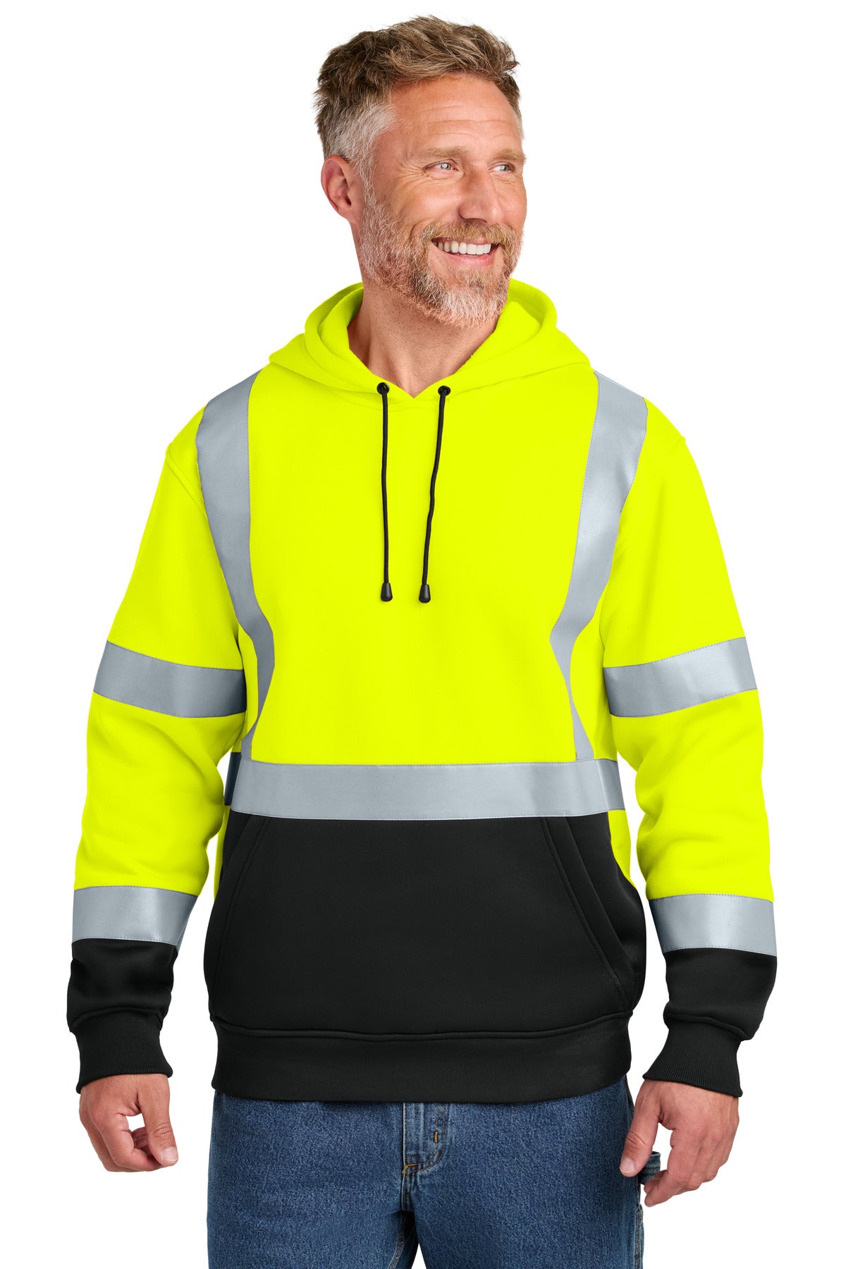 CornerStone ® Sudadera con capucha de felpa de alta resistencia ANSI 107 Clase 3 CSF301