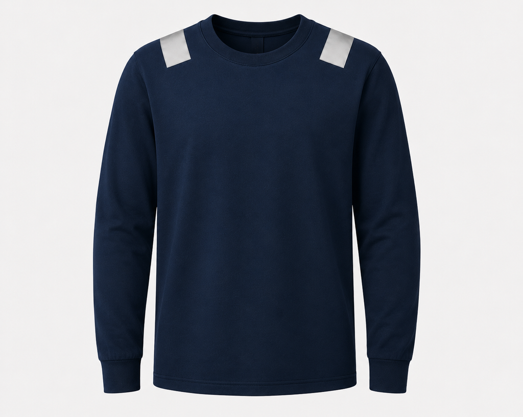 High Visibility Safety Long Sleeve 100% Cotton T-Shirt