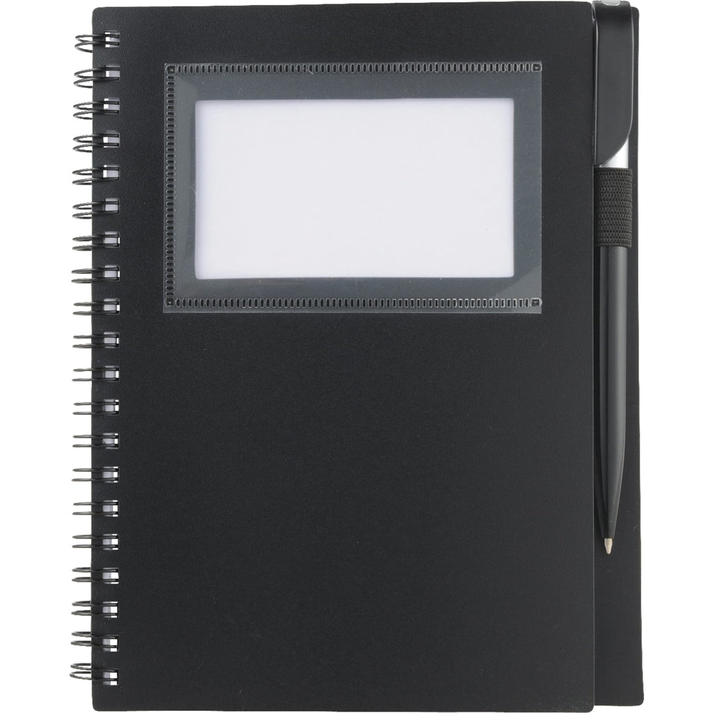 FSC® Mix 5.5" x 7" Star Spiral Notebook with Pen