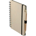 FSC® Mix 5" x 7" Wheat Straw Notebook with Pen
