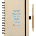 FSC® Mix 5" x 7" Wheat Straw Notebook with Pen
