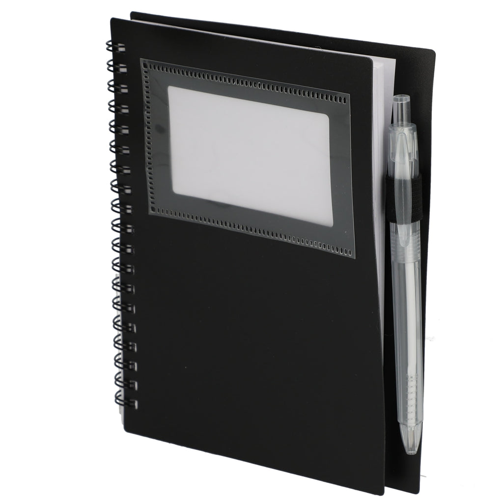 FSC® Recycled 5" x 7" Star Spiral Notebook with Pe