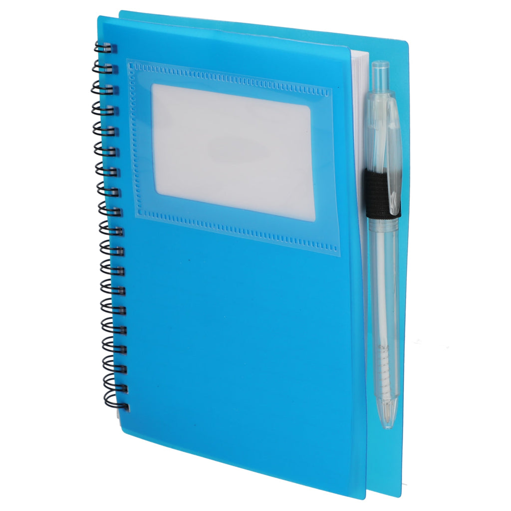 FSC® Recycled 5" x 7" Star Spiral Notebook with Pe