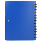 5" x 7" Recycled Dual Pocket Spiral Notebook w Pen