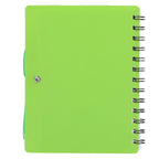 5" x 7" Recycled Dual Pocket Spiral Notebook w Pen